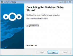 Finishing the installation
