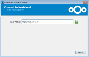 Setup: add server address
